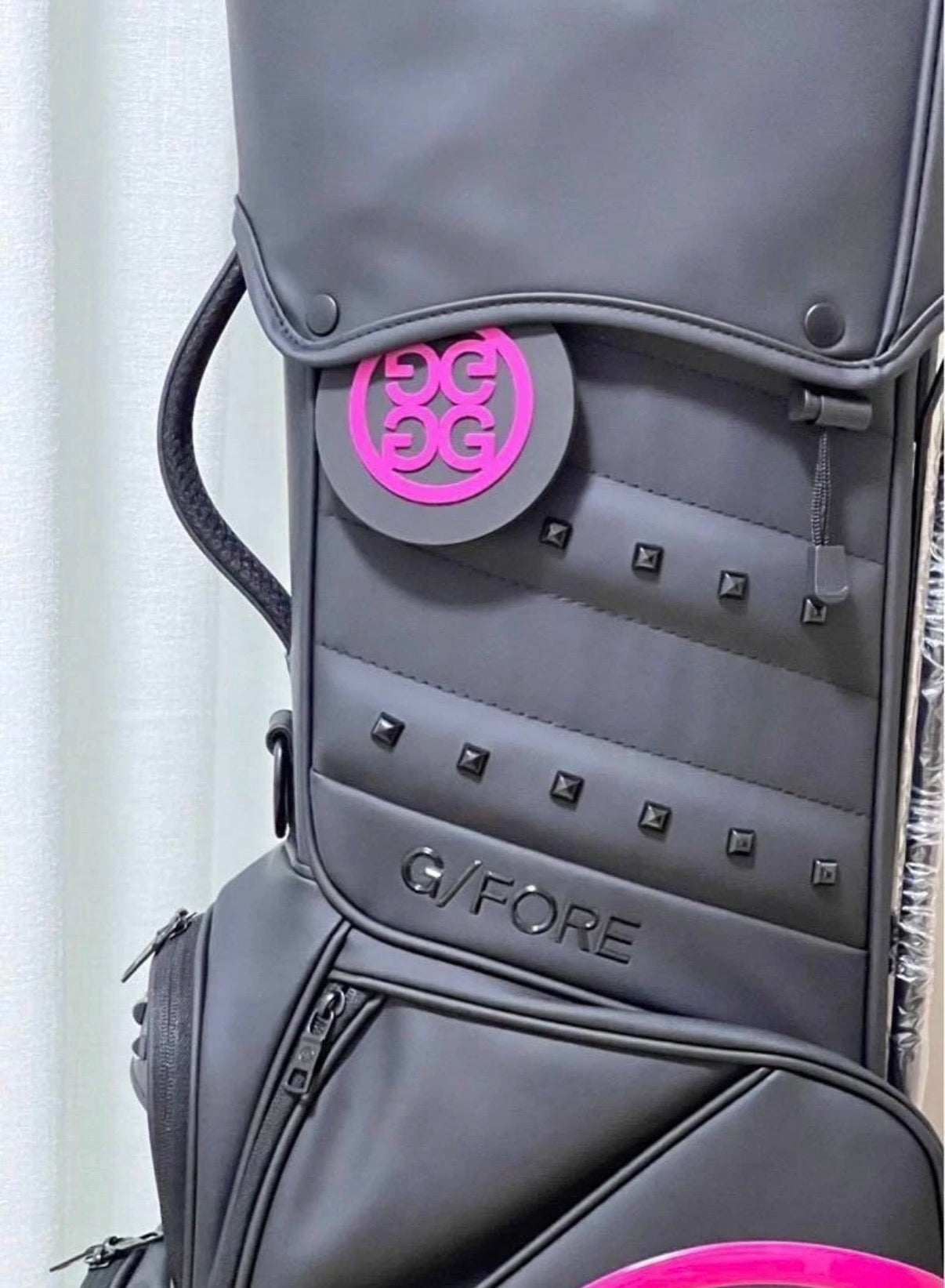 G/FORE Golf Caddy Bag / Stand Type / Black Pink / 9inch / 3.5 kg