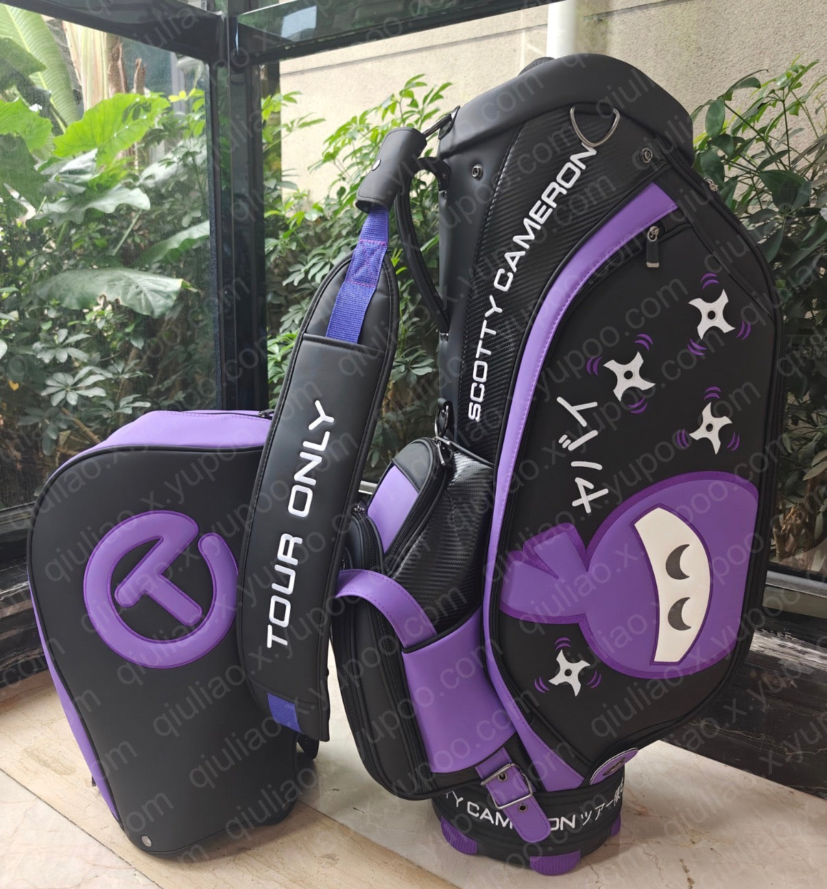 Scotty Cameron 2024 Tour Bag Warrior Family Purple Black Ninja 1 of 200 New Rare