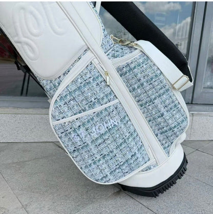 Malbon Golf / Caddy Bag / Stand Type / 2 Covers / LightBlue / 5way / Lightweight