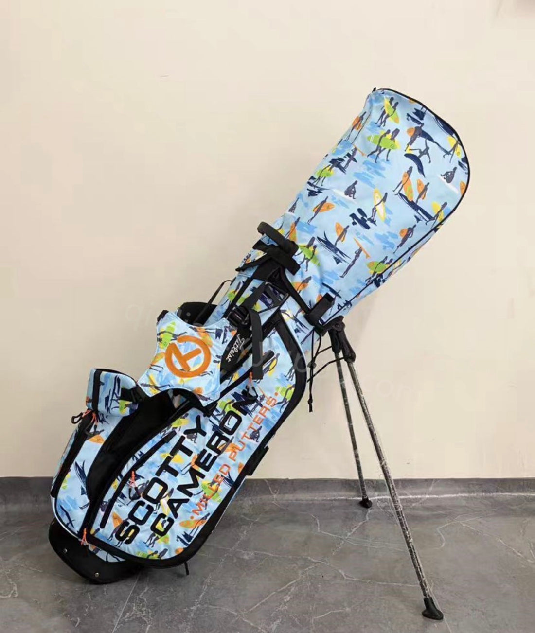 2022 Scotty Cameron Pathfinder Stand Bag Circle T CT Surfer Blue Surfboard Surf