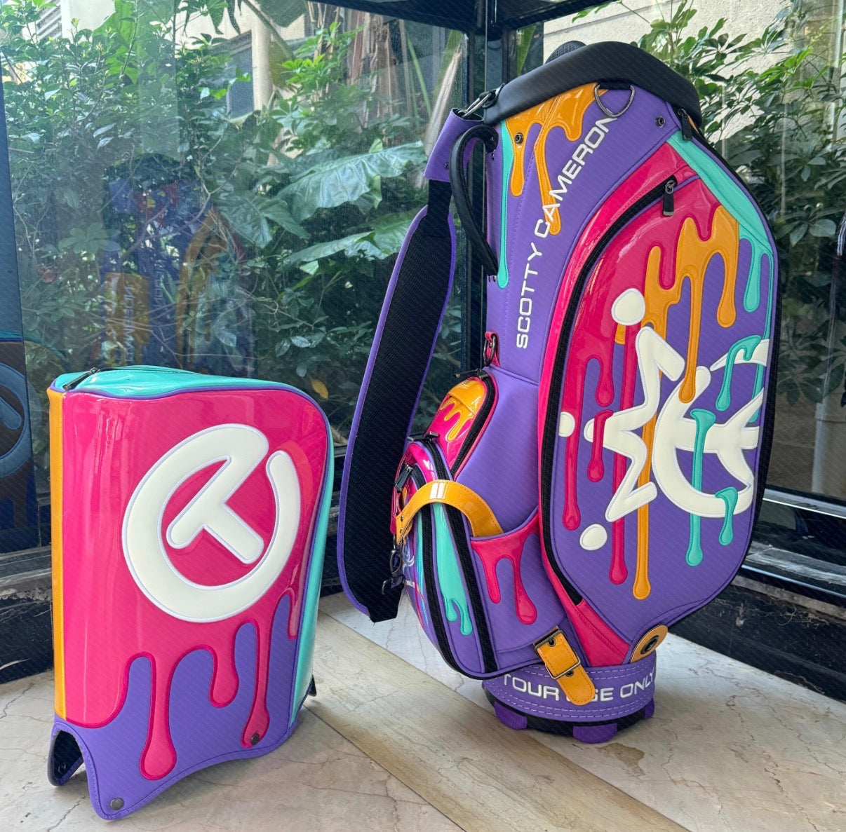 2025 Scotty Cameron Paint Drip Tour Bag - Circle T - Gallery Exclusive - Rare