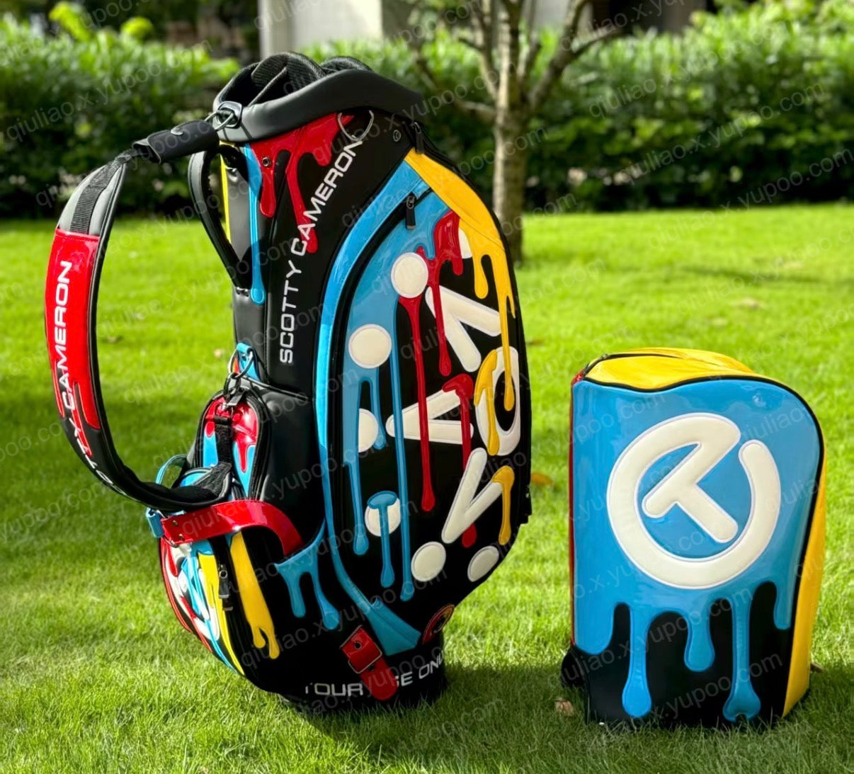 Scotty Cameron 2025 HAWAIIAN OPEN Tour Staff Bag Hula Sony Hawaii Paint Drip NEW