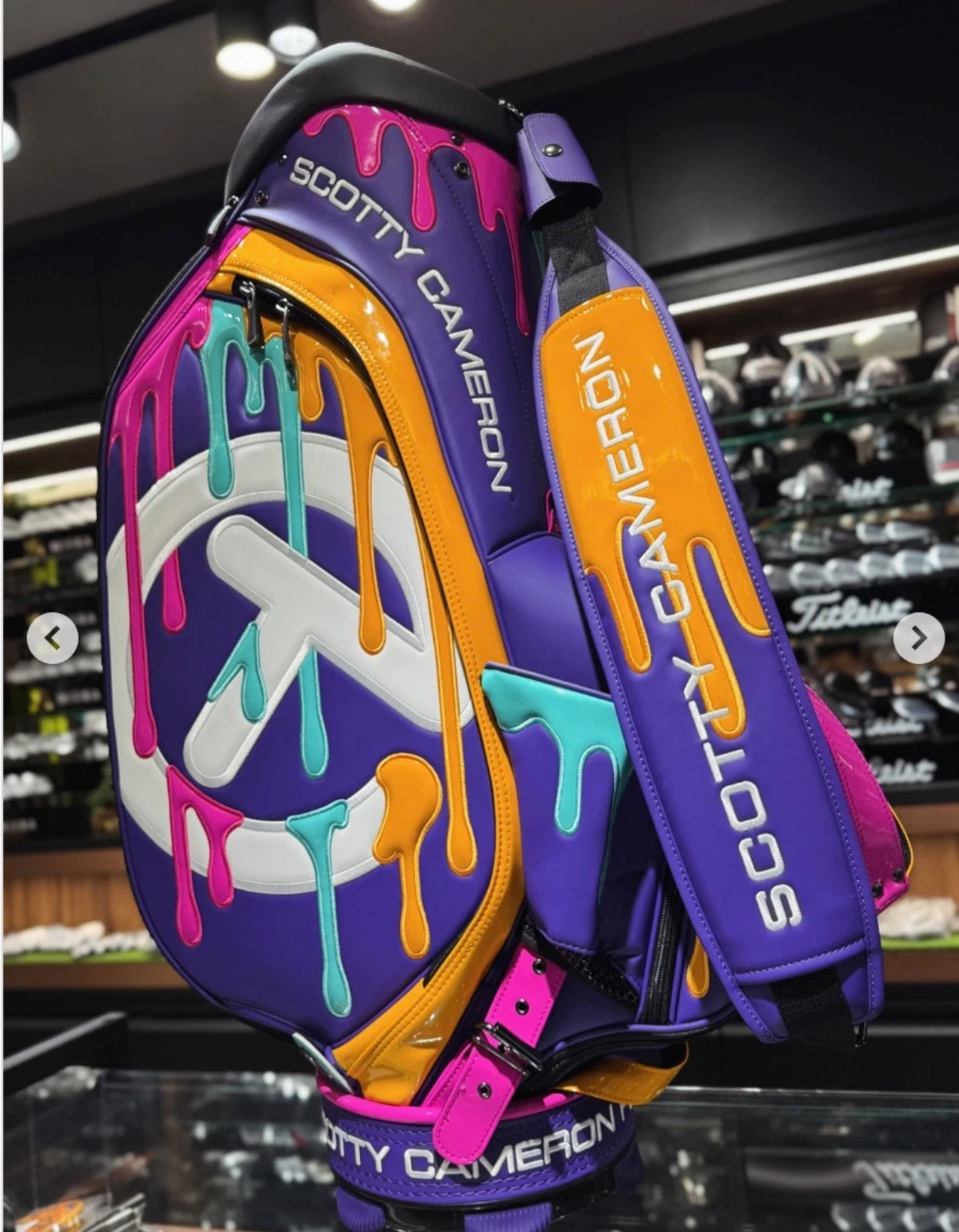 2025 Scotty Cameron Paint Drip Tour Bag - Circle T - Gallery Exclusive - Rare