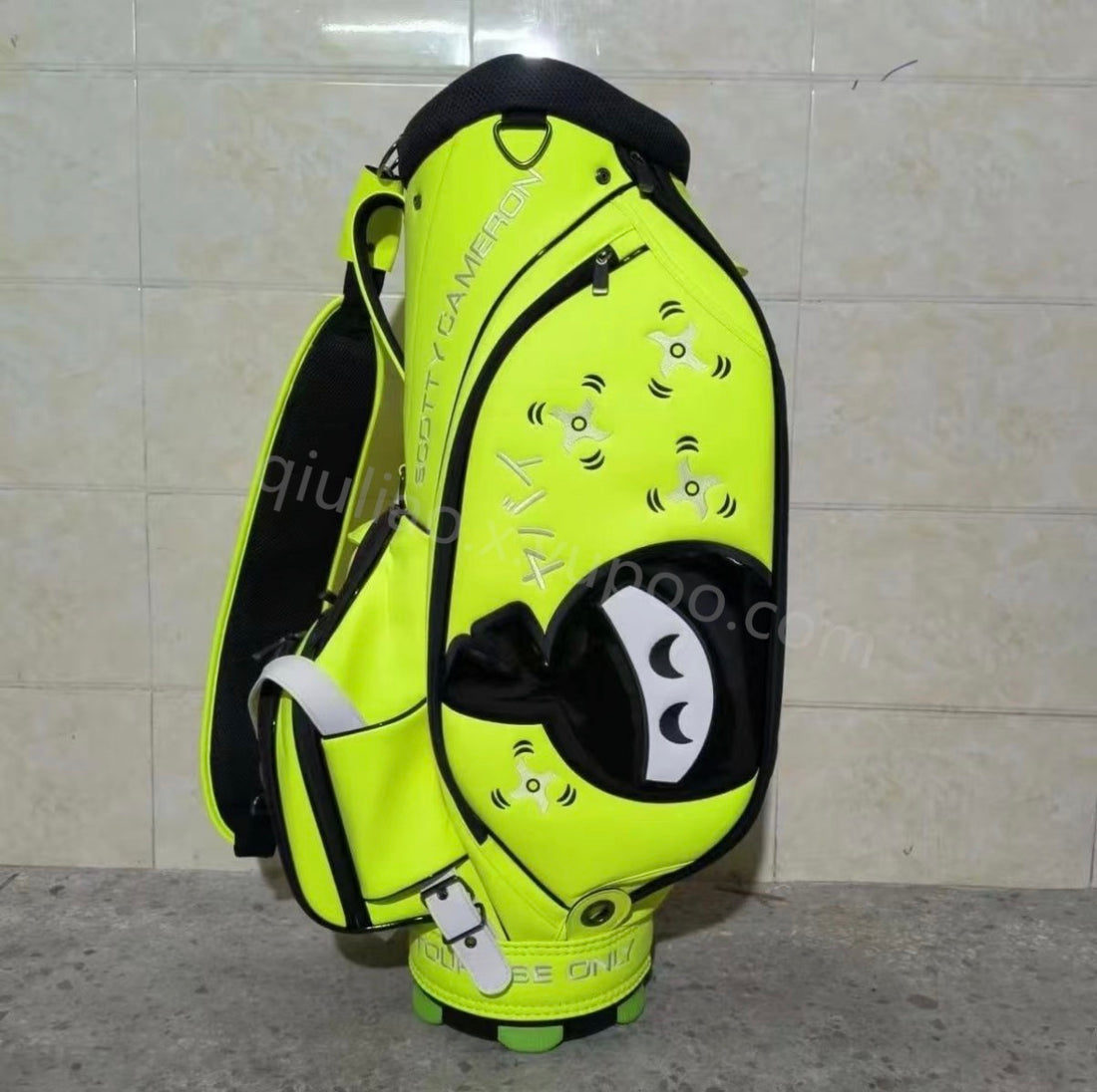 SCOTTY CAMERON CT TOUR EDDIE MAME STAFF BAG JAPAN LIME GREEN GOLF Circle T New