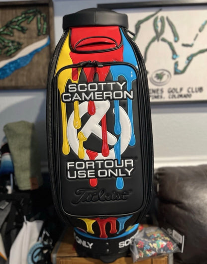 Scotty Cameron 2025 HAWAIIAN OPEN Tour Staff Bag Hula Sony Hawaii Paint Drip NEW