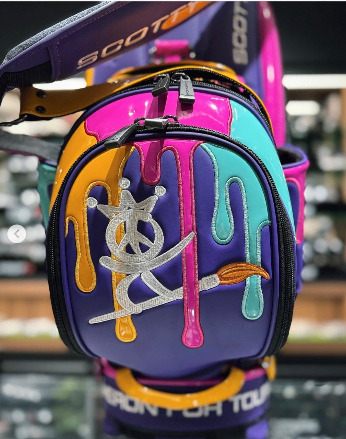 2025 Scotty Cameron Paint Drip Tour Bag - Circle T - Gallery Exclusive - Rare