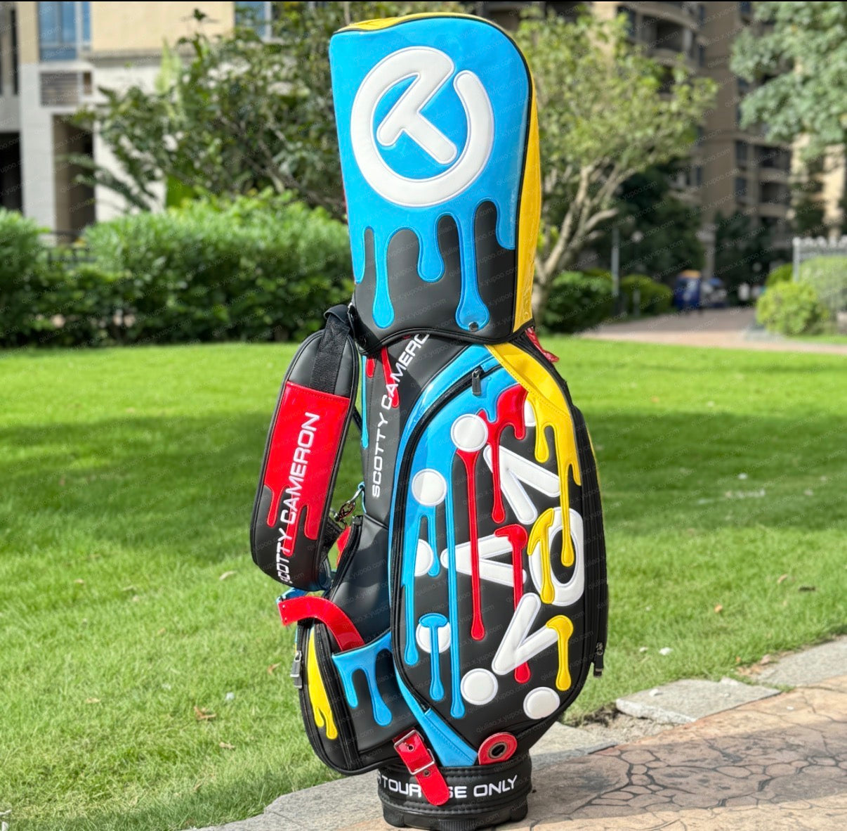 Scotty Cameron 2025 HAWAIIAN OPEN Tour Staff Bag Hula Sony Hawaii Paint Drip NEW