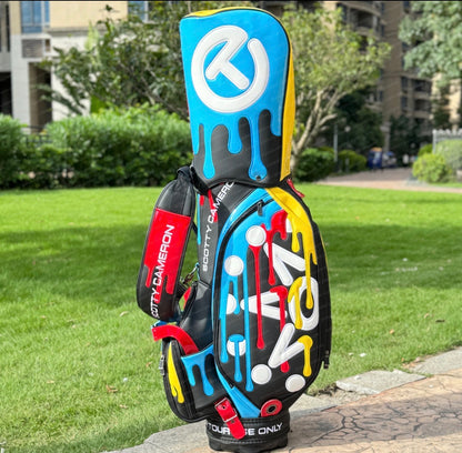 Scotty Cameron 2025 HAWAIIAN OPEN Tour Staff Bag Hula Sony Hawaii Paint Drip NEW