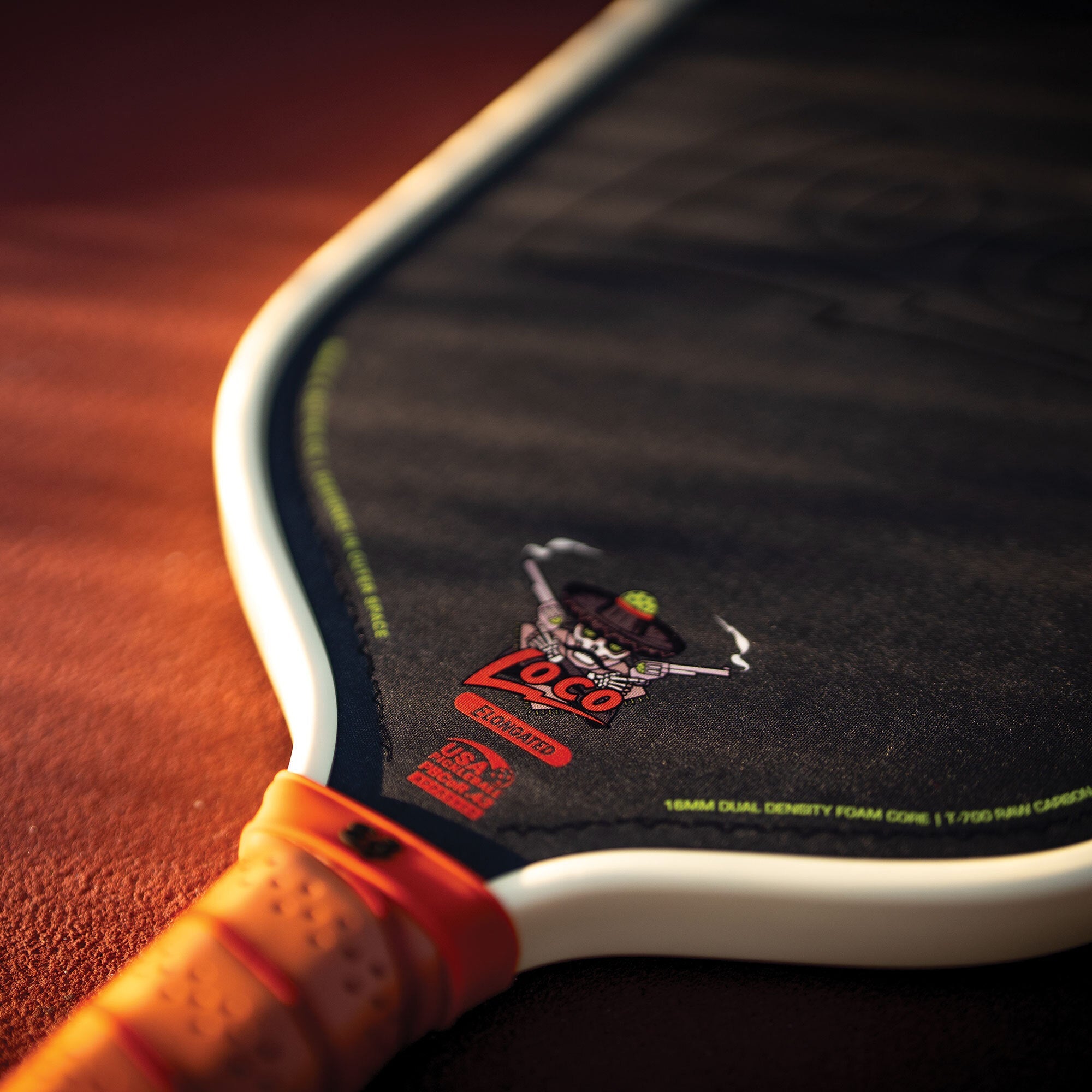 LOCO 16mm Elongated Carbon Fiber Pickleball Paddle