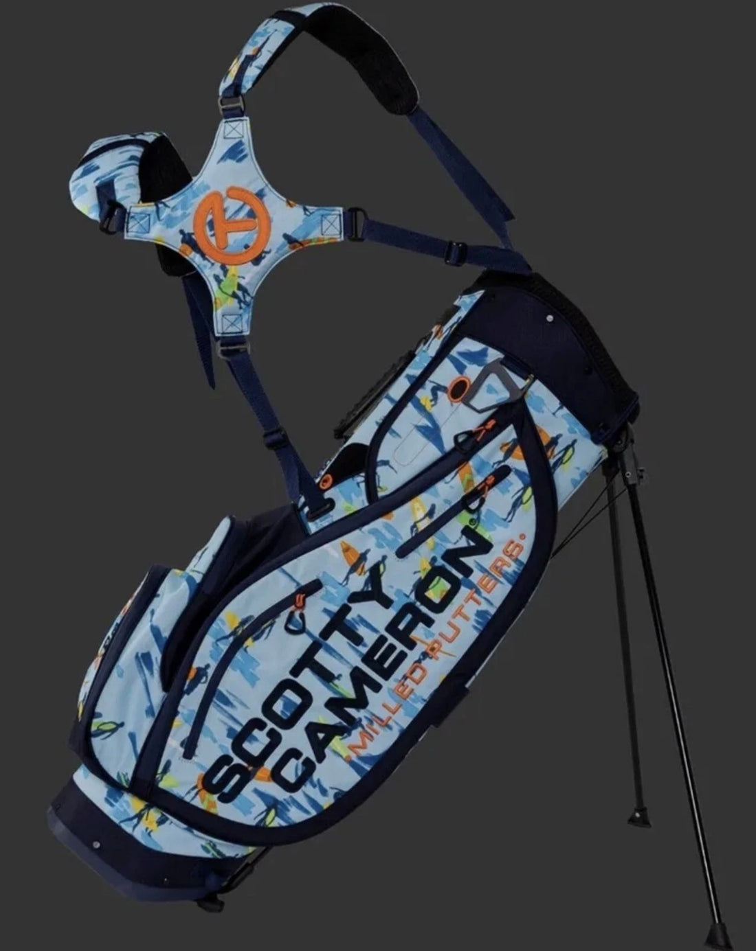 2022 Scotty Cameron Pathfinder Stand Bag Circle T CT Surfer Blue Surfboard Surf