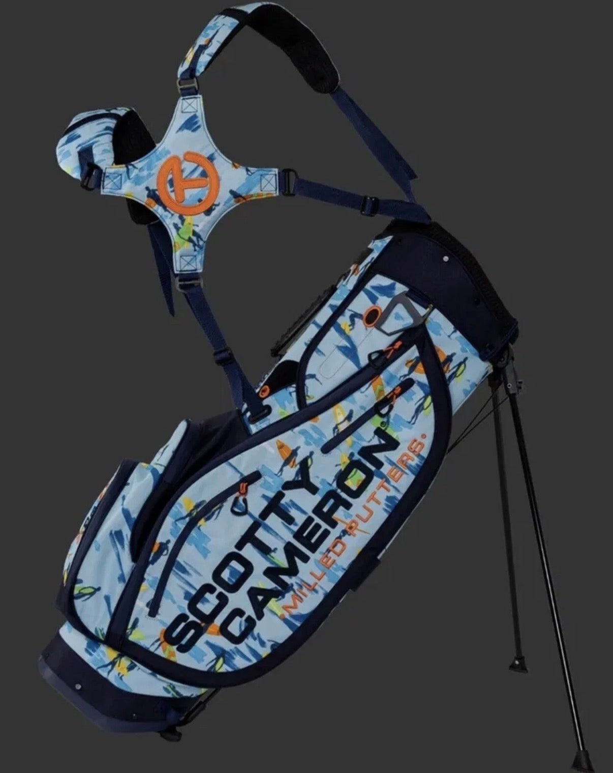2022 Scotty Cameron Pathfinder Stand Bag Circle T CT Surfer Blue Surfboard Surf