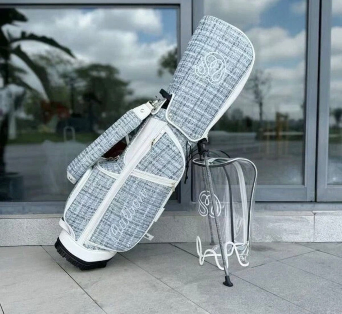 Malbon Golf / Caddy Bag / Stand Type / 2 Covers / LightBlue / 5way / Lightweight