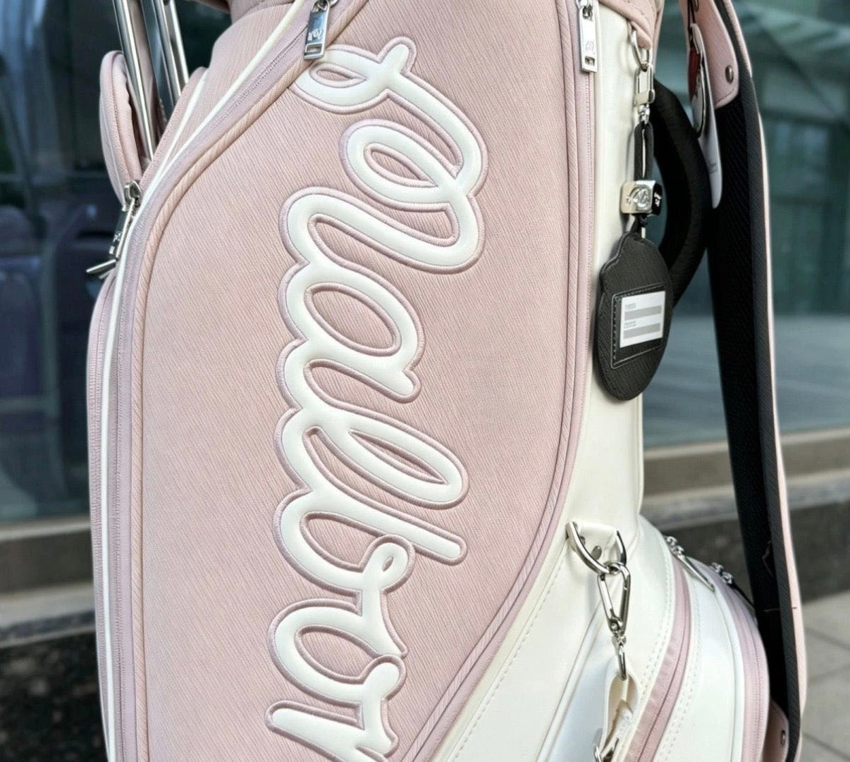 Malbon Golf / Caddy Bag / Stand Caster Type / PU Leather / 5way / Brown / 2cover